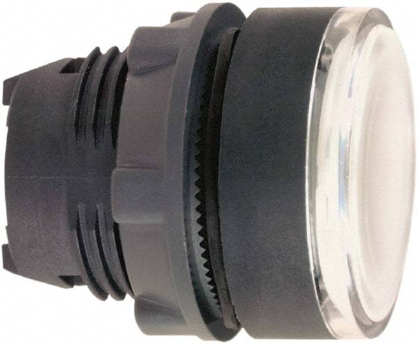 Schneider Electric - 22mm Mount Hole, Flush, Pushbutton Switch Only - Round, White Pushbutton, Illuminated, Maintained (MA) - Americas Industrial Supply