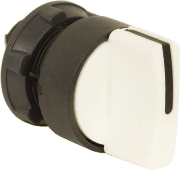Schneider Electric - 22mm Mount Hole, 3 Position, Handle Operated, Selector Switch Only - White, Maintained (MA), Nonilluminated, Shock, Vibration and Water Resistant - Americas Industrial Supply
