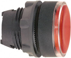 Schneider Electric - 22mm Mount Hole, Flush, Pushbutton Switch Only - Round, Red Pushbutton, Illuminated, Maintained (MA) - Americas Industrial Supply