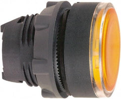 Schneider Electric - 22mm Mount Hole, Flush, Pushbutton Switch Only - Round, Orange Pushbutton, Illuminated, Maintained (MA) - Americas Industrial Supply