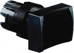 Schneider Electric - 16mm Mount Hole, Flush, Pushbutton Switch Only - Rectangle, Black Pushbutton, Nonilluminated, Momentary (MO), Vibration Resistant - Americas Industrial Supply