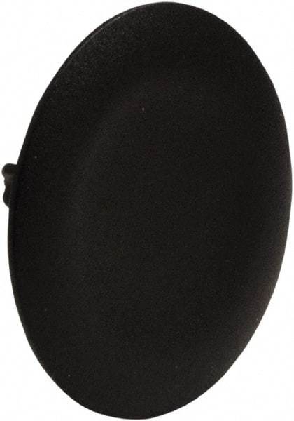 Schneider Electric - Flush Pushbutton Switch Cap - Black, Round Button, Nonilluminated - Americas Industrial Supply