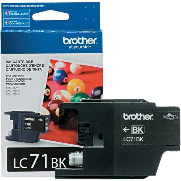 Brother - Black Ink Cartridge - Use with Brother MFC-J280W, J425W, J430W, J435W, J625DW, J825DW, J835DW - Americas Industrial Supply