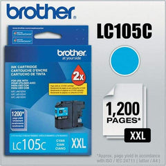 Brother - Cyan Ink Cartridge - Use with Brother MFC-J4310DW, J4410DW, J4510DW, J4610DW, J4710DW, J6520DW, J6720DW, J6920DW - Americas Industrial Supply