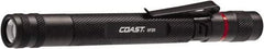Coast Cutlery - White LED Bulb, 245 Lumens, Industrial/Tactical Flashlight - Black Aluminum Body, 3 AAA Batteries Included - Americas Industrial Supply