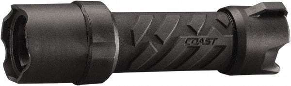 Coast Cutlery - White LED Bulb, 300 Lumens, Industrial/Tactical Flashlight - Black Stainless Steel Body, 4 AAA Batteries Included - Americas Industrial Supply