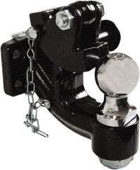 Buyers Products - 20,000 Lb Capacity, 7.38" Long, Pintle Hook Hitch Drawbar with Ball - Vehicle Class Unrated, 9/16" Ball Hole Diam, 2-5/16" Ball Diam - Americas Industrial Supply