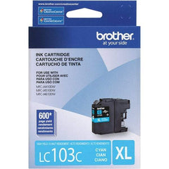 Brother - Cyan Ink Cartridge - Use with Brother DCP-J152W, MFC-J245, J285DW, J4310DW, J4410DW, J450DW, J4510DW, J4610DW, J470DW, J4710DW, J475DW, J650DW, J6520DW, J6720DW, J6920DW, J870DW, J875DW - Americas Industrial Supply