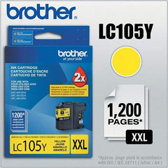 Brother - Yellow Ink Cartridge - Use with Brother MFC-J4310DW, J4410DW, J4510DW, J4610DW, J4710DW, J6520DW, J6720DW, J6920DW - Americas Industrial Supply