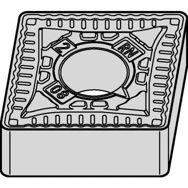 Kennametal - CNMG644 RN Grade KCPK05 Carbide Turning Insert - Al2O3 Finish, 80° Diamond, 3/4" Inscr Circle, 1/4" Thick, 1/16" Corner Radius - Americas Industrial Supply