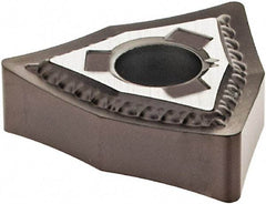 Kennametal - WNMG432 MR Grade KCU10 Carbide Turning Insert - AlTiN Finish, 80° Trigon, 1/2" Inscr Circle, 3/16" Thick, 1/32" Corner Radius - Americas Industrial Supply