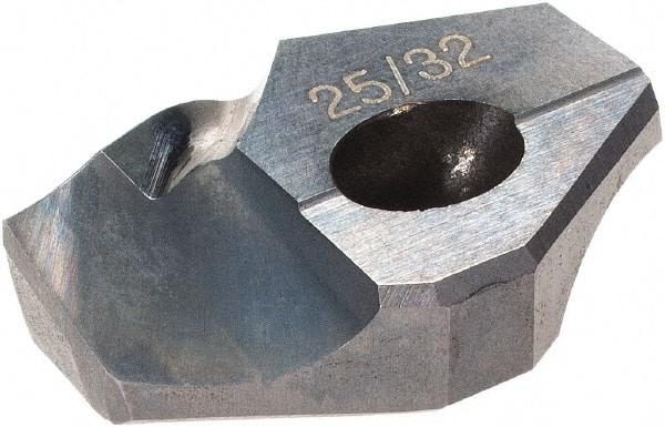 Hertel - Series HMD, 25/32" Diam Grade HC225MD 140° Replaceable Drill Tip - Carbide, TiCN Finish - Americas Industrial Supply