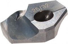 Hertel - Series HMD, 25/32" Diam Grade HC225MD 140° Replaceable Drill Tip - Carbide, TiCN Finish - Americas Industrial Supply