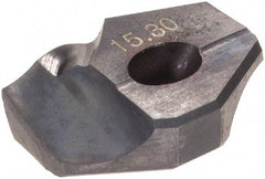Hertel - Series HMD, 15.3mm Diam Grade HC225MD 140° Replaceable Drill Tip - Carbide, TiCN Finish - Americas Industrial Supply