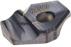 Hertel - Series HMD, 25/32" Diam Grade HC125MD 140° Replaceable Drill Tip - Carbide, TiAlN Finish - Americas Industrial Supply