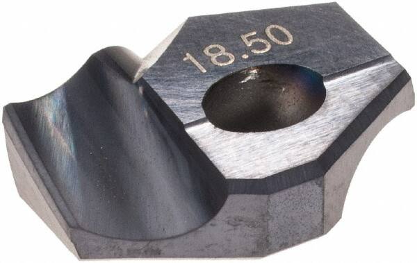 Hertel - Series HMD, 18.5mm Diam Grade HC125MD 140° Replaceable Drill Tip - Carbide, TiAlN Finish - Americas Industrial Supply