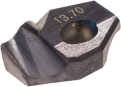 Hertel - Series HMD, 13.7mm Diam Grade HC125MD 140° Replaceable Drill Tip - Carbide, TiAlN Finish - Americas Industrial Supply