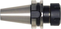 Bilz - 2mm to 20mm Capacity, 100mm Projection, HSK63A Taper Shank, ER32 Collet Chuck - 0.003mm TIR, Through-Spindle & DIN Flange Coolant - Exact Industrial Supply