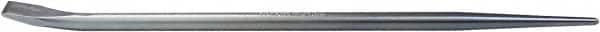 Mayhew - 15" OAL Straight Pry Bar - 1/2" Wide, Zinc Plated Steel - Americas Industrial Supply