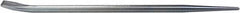 Mayhew - 15" OAL Straight Pry Bar - 1/2" Wide, Zinc Plated Steel - Americas Industrial Supply