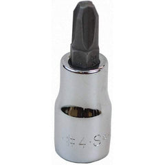 SK - Screwdriver & Drag Link Sockets - 3/8"DR #4 CHRM PHILLIPS SCRDRVR SCKT BIT - Americas Industrial Supply