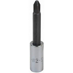 SK - Screwdriver & Drag Link Sockets - 3/8"DR #2X2 CHRM PHILLIPS SCRDRVR SCKT BIT - Americas Industrial Supply