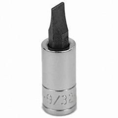 SK - Screwdriver & Drag Link Sockets - 3/8"DR 9/32" CHRM SLOTTED SCRDRVR SCKT BIT - Americas Industrial Supply
