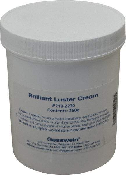 Made in USA - 250 g Polishing Compound - Use on Aluminum, Brass, Bronze, Chrome & Steel - Americas Industrial Supply