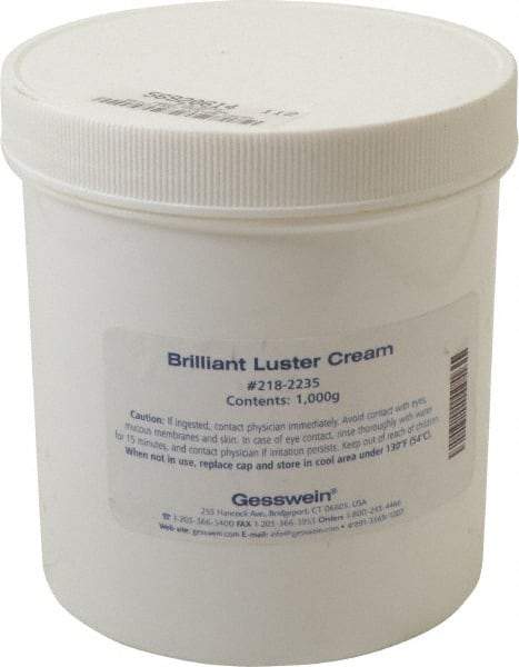 Made in USA - 1,000 g Polishing Compound - Use on Aluminum, Brass, Bronze, Chrome & Steel - Americas Industrial Supply