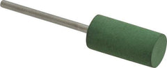 Value Collection - 10mm Max Diam x 20mm Long, Cylinder, Rubberized Point - Fine Grade, Ceramic, Mounted - Americas Industrial Supply