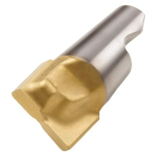 Seco - MM12 D05 Grade T60M Carbide Keyway Milling Tip Insert - TiAlN/TiN Finish, 2 Flutes, 0.539" Cutting Diam, 0.367" Depth of Cut, 0.443" Extension, 0.012" Cnr Rad - Americas Industrial Supply