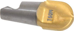 Seco - MM10 MD04 Grade T60M Carbide Ball Nose Milling Tip Insert - TiAlN/TiN Finish, 2 Flutes, 0.394" Cutting Diam, 0.403" Depth of Cut, 0.463" Extension, 0.197" Cnr Rad - Americas Industrial Supply