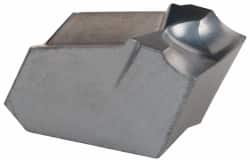 Iscar - GFN J IC328 Grade, 0.2504" Cutting Width, Carbide Cutoff Insert - 0° Neutral Lead Angle, 0.0098" Cnr Rad, TiCN Coated, Single End - Americas Industrial Supply