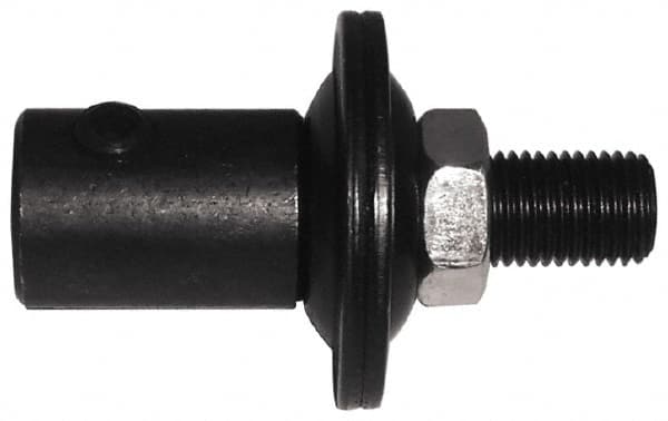 Value Collection - 2" Long x 1-1/4" Diam x 1/2-20 Thread Size Motor Arbor - 1/2" Max Wheel Width, Compatible with 1/4" Shaft Diam, 3/8" Hole Size - Americas Industrial Supply