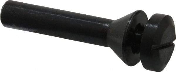 Value Collection - 1/4" Hole, Screw Lock Wheel Mandrel - 2" OAL, 1/2" Max Wheel Width, 3/8" Shank Diam - Americas Industrial Supply