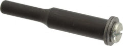 Value Collection - 3/16" Hole, Screw Lock Wheel Mandrel - 2" OAL, 1/2" Max Wheel Width, 1/4" Shank Diam - Americas Industrial Supply