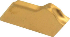 Seco - 150.102.5 14 T25M Grade, 0.098" Cutting Width, Carbide Cutoff Insert - Neutral Lead Angle, 0.007" Cnr Rad, TiC/TiCN/TiN Coated - Americas Industrial Supply