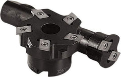 Seco - Shell Mount Connection, 1/16" Cutting Width, 63mm Cutter Diam, 0.8661" Hole Diam, Indexable Slotting Cutter - R335.15 Toolholder, R335.15-13 Insert, Right Hand Cutting Direction - Americas Industrial Supply