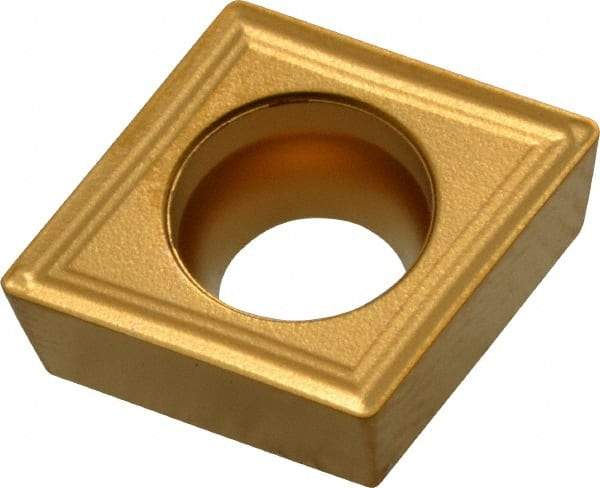Seco - CCMT32.51 F2 Grade TP40 Carbide Turning Insert - TiC/TiCN/TiN Finish, 80° Diamond, 3/8" Inscr Circle, 5/32" Thick, 1/64" Corner Radius - Americas Industrial Supply