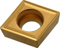 Seco - CCMT32.51 F2 Grade TP40 Carbide Turning Insert - TiC/TiCN/TiN Finish, 80° Diamond, 3/8" Inscr Circle, 5/32" Thick, 1/64" Corner Radius - Americas Industrial Supply