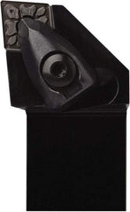 Seco - DCLN, Right Hand Cut, 95° Lead Angle, 1-1/4" Shank Height x 1-1/4" Shank Width, Negative Rake Indexable Turning Toolholder - 6" OAL, CNMG 432 Insert Compatibility, Series Dual Clamp - Americas Industrial Supply