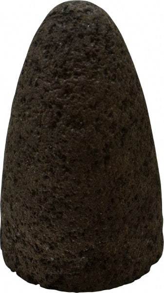 Norton - Type 16, 1-3/4" Max Diam, 3" Head Thickness, 24 Grit Cone - Aluminum Oxide, Very Coarse Grade, 5/8-11 Shank Thread - Americas Industrial Supply