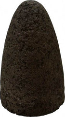 Norton - Type 16, 1-3/4" Max Diam, 3" Head Thickness, 24 Grit Cone - Aluminum Oxide, Very Coarse Grade, 5/8-11 Shank Thread - Americas Industrial Supply
