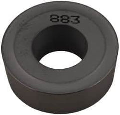 Seco - RCMM64 46 Grade 883 Carbide Turning Insert - Uncoated, Round, 3/4" Inscr Circle, 1/4" Thick - Americas Industrial Supply