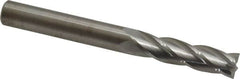 M.A. Ford - 3/8", 1-1/2" LOC, 3/8" Shank Diam, 3-1/2" OAL, 4 Flute, Solid Carbide Square End Mill - Single End, Uncoated, Spiral Flute, 30° Helix, Centercutting, Right Hand Cut, Right Hand Flute, Series 122 - Americas Industrial Supply