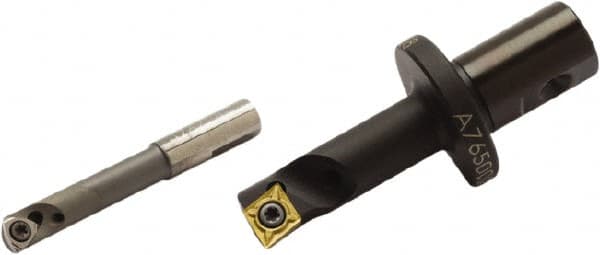 Seco - 5.99mm Min Bore Diam, 11.99mm Shank Diam, Indexable Boring Bar - 16mm Max Bore Depth, WB.. 0301.. Insert, Screw Holding Method - Americas Industrial Supply