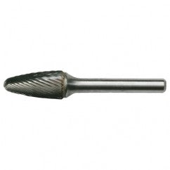 SF-15 Standard Cut Solid Carbide Bur-Round Nose Tree Shape - Americas Industrial Supply