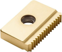 Seco - 0.059 TPI, External Thread, ISO Standard, 25EM CP500 Grade Thread Mill Insert - Carbide, TiAlN/TiN Coating - Americas Industrial Supply