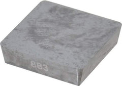 Seco - SPG422F Grade 883 Carbide Turning Insert - Uncoated, 90° Square, 1/2" Inscr Circle, 1/8" Thick, 1/32" Corner Radius - Americas Industrial Supply