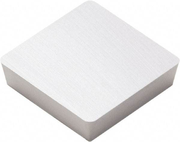Seco - SPU421 Grade HX Carbide Turning Insert - Uncoated, 90° Square, 1/2" Inscr Circle, 1/8" Thick, 1/64" Corner Radius - Americas Industrial Supply